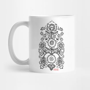 Ukrainian folk traditional embroidery tree Mug